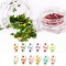 1 Bottle Holographic Maple Leaf Sequin Leaf Nail Polish Glitter Flake Nails Water Sticker