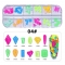 1 Box of 12 Grid Nail Rhinestones Symphony Glass AB Flat Bottom Diamond Gel Polishing