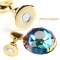 1 Set Magnetic Alloy Nail Clip Exercise Display Stand Acrylic Crystal Practice Nail Tip Salon DIY