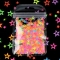 1 bag/2g Nail glitter sequins Fluorescent color hollow star sequin sticker summer Style gel polish