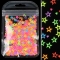 1 bag/2g Nail glitter sequins Fluorescent color hollow star sequin sticker summer Style gel polish
