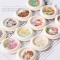 1 box 50pcs Nail Art Color Mixed Wood Pulp Stickers Flowers Letters Numbers Cartoon