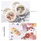 1 box 50pcs Nail Art Color Mixed Wood Pulp Stickers Flowers Letters Numbers Cartoon