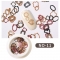 1 box 50pcs Nail Art Color Mixed Wood Pulp Stickers Flowers Letters Numbers Cartoon