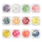 1 box Holographic Nail Polish sequin stickers irregular shell pearl glitter