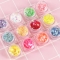 1 box Holographic Nail Polish sequin stickers irregular shell pearl glitter