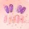 1 box Holographic Nail Polish sequin stickers irregular shell pearl glitter