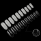 1 pc/500 Nail art French full Nails water drop ballet Nails natural color mixed decoration finger