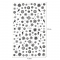 1 pcs of nail polish sticker Christmas theme Snowflake gold and silver white floral nail sticker