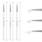 1 set of nail brush nail oil painting line pen 3D gradient flower drawing dot paint pen acrylic transparent handle manicure tool