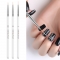1 set of nail brush nail oil painting line pen 3D gradient flower drawing dot paint pen acrylic transparent handle manicure tool