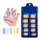 100pcs/box Fake Nail Artificial Long Ballerina Candy Mix/Natural/white False Coffin Nails Art Tips Full Cover Manicure
