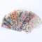 10pc Holographic starry sky water foil sticker set mixed flowers Nail decals Sticker
