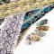 10pcs Snakeskin Nail Foils Starry Foil Flower laser Transfer Sticker Sexy Serpentine starry sky paper