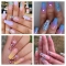 12 Color Holographic Laser Butterfly Glittering Sequins PET Red Blue Butterfly Nail Applique DIY