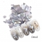 12 Girls Nail art Shell Abalone Sequins Symphony Thin slices irregular pearl Abalone Pieces