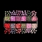 12 Grids Red and Pink Mixed Color Love Soft Pottery Nail Patch Set Valentine Day Style UV Gel Polish