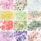 12 grid Nail art glitter hexagonal high gloss nail powder sequins color mixed holographic glitter polish