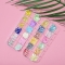 12 grids Abalone slices gold lines Rhinestone Nail stickers Rivet mix and Match stickers