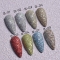 1BOX Nail Art Colorful Diamond Powder, Silver Red Nail Art Glitter Sequins changeable Colors In Strong Light