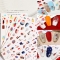 1PCS Abstract Style Nail Stickers Graffiti Color Mix and Match Nail Water Transfer