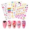1Pc Valentine's Day Nail Water Transfer Sticker Red Lip Love Cupid Rose Mix and Match Watermark Applique