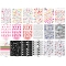 1Pc Valentine's Day Nail Water Transfer Sticker Red Lip Love Cupid Rose Mix and Match Watermark Applique