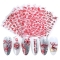 1pc Nail Art Christmas Winter Snowflake Elk Santa Water sticky art Sliders New Year
