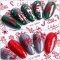 1pc Nail Art Christmas Winter Snowflake Elk Santa Water sticky art Sliders New Year