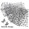 1pcs Butterfly Nail Art Adhesive Sticker 3D Black Snowflake Butterfly Dark Personality