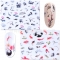 1pcs Chinese Style Nail Art Stickers Peking opera mask facial Makeup Water Transfer