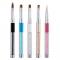 1pcs Nail Art Brush Liner Painting Pen Crystal Acrylic Diamond Drawing Pen Carving Pen UV Gel Polish