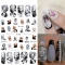 1pcs Nail Art Sticker 3D Water Transfer Character Rich Shape Nail Sticker Decal DIY
