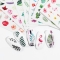 1pcs Water Nail Decal and Sticker Flower Leaf Tree Green Simple Summer Style