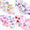 20*4/10 pc Red Lips Love Butterfly Cupid Starry Sky Paper Transfer Smudge Nail Decals Valentine Day Style