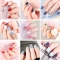 24pc/set Cartoon Strawberry Fruit Manicure Fake Nails Full Coverage Nail Patch Wearable and Reusable Decorative Nail Patch