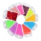 2g Bag 11 Colors Love Nail Polish Patches Blue Red Mixed Gel Polish Nail Decals DIY