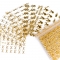 30pcs Nail Art Sticker Gold Silver 3D Hollow Decals Mixed Adhesive Flower Nail Tips Letter Butterfly paper Nail