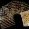 30pcs Nail Art Sticker Gold Silver 3D Hollow Decals Mixed Adhesive Flower Nail Tips Letter Butterfly paper Nail