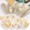 3D Butterfly Metal gold and silver frosted Butterfly Nail Sequins