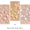 3D Butterfly Metal gold and silver frosted Butterfly Nail Sequins