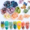 50 pcs Fall Dried Flower Leaf Nail Art Decoration Gradient Natural Flower Applique DIY