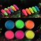 6 Color Nail Acrylic Powder Blue Red Nail Art Fluorescent Sugar Woolen Powder DIY Tips
