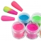 6 Color Nail Acrylic Powder Blue Red Nail Art Fluorescent Sugar Woolen Powder DIY Tips