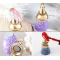7 Color Manicure Practice Display Stand Magnet Phantom Color Crystal Checkerboard Nail Practice Stand Finger Rest