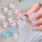 8pcs/bag Blue Pink Purple Resin Butterfly 3D Magic