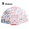 9pcs Valentine's Day Nail Art Stickers Romantic Kiss Love Heart 3D Water Transfer Stickers DIY