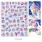 Autumn Style Sticker For Nail Watercolor Flower Maple Leaf Rose Tree Water Transfer Nail Applique