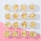 Autumn nail polish gold and silver foil paper multicolor mix and match gel polish nail polish