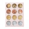 Autumn nail polish gold and silver foil paper multicolor mix and match gel polish nail polish